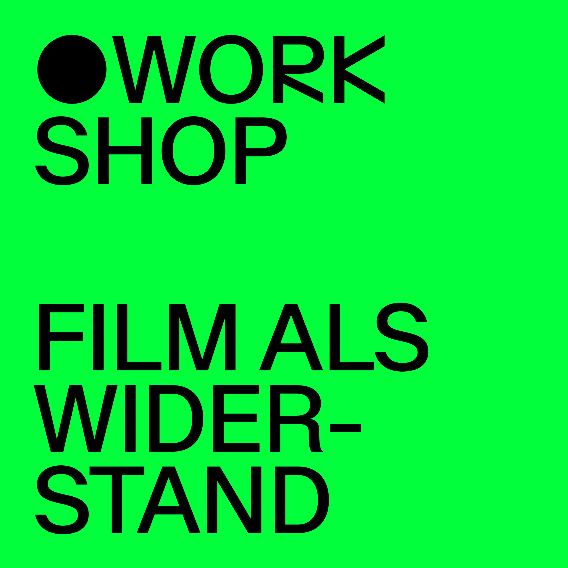 Vorschau für WORKSHOP | FILM ALS WIDERSTAND Queer-Feministische Perspektiven